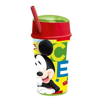 Vaso plástico con porta cereal Mickey ARTkm395