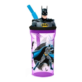 Vaso plástico con figura Batman ARTlj002