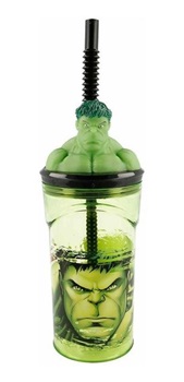 Vaso plástico con figura hulk ARTsp466