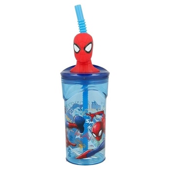 Vaso 3D con sorbete Spiderman art: ha154