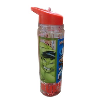 Botella con pico glitter 500 ml Avengers art: sp843