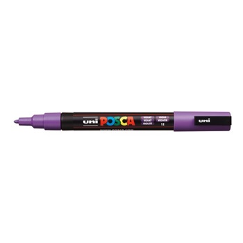 Marcador Uni-POSCA 3m 1,5 mm punta cónica violeta