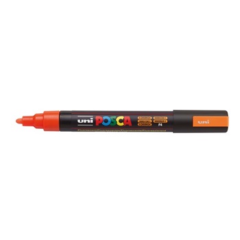Marcador Uni-posca 5m 2,5 mm punta cónica naranja fluo