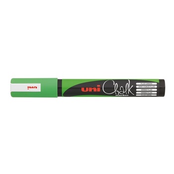 Marcador Uni-chalk 5m punta 2,5 mm cónica verde